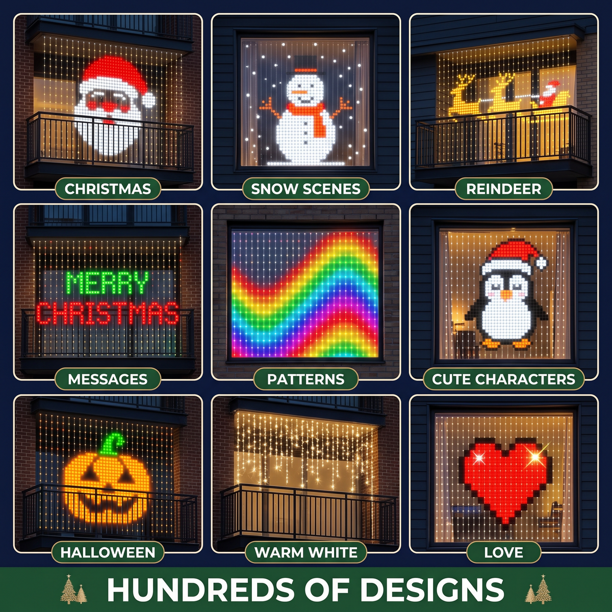 Hundreds of animated designs